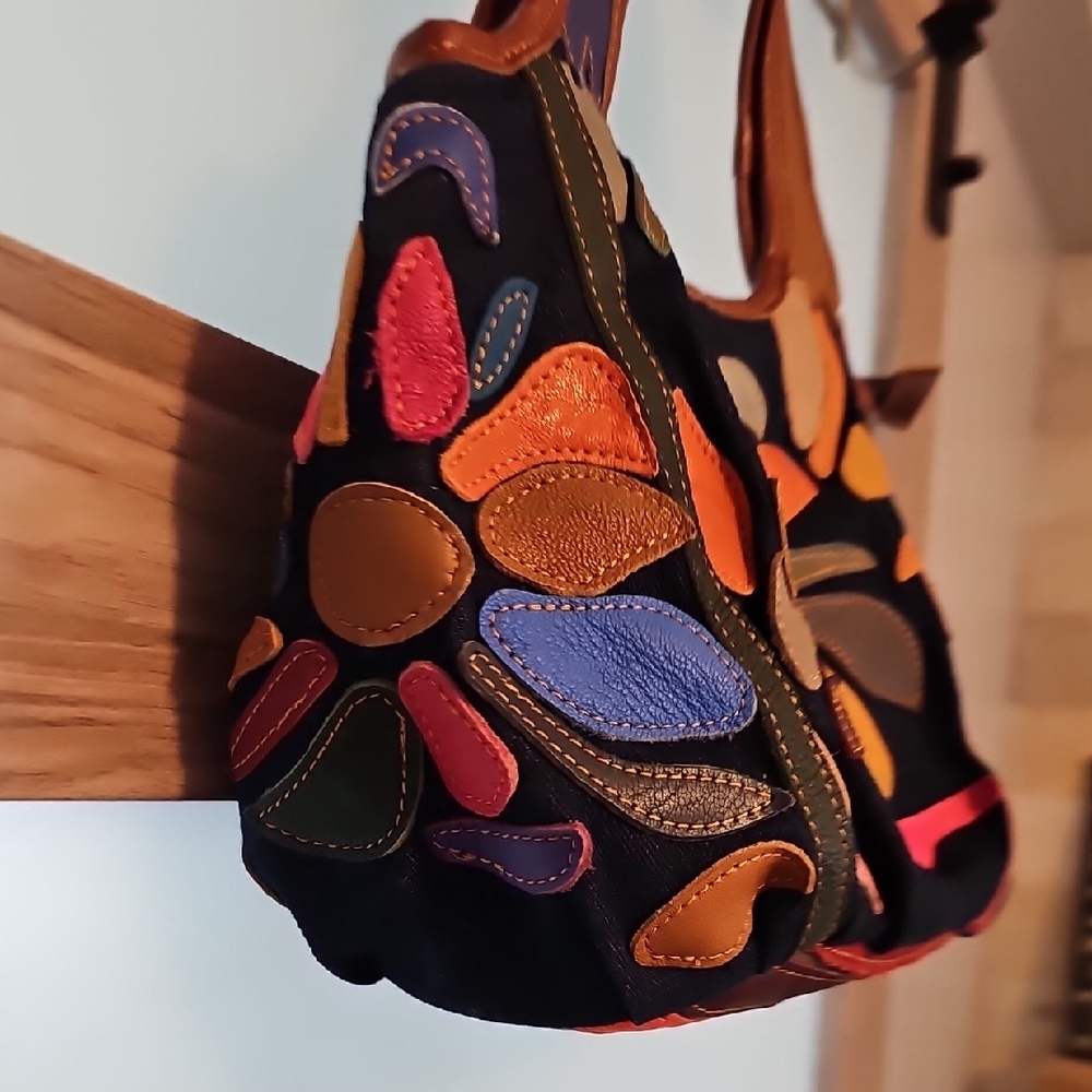 Colorful Patchwork Handbag - Picture 3 of 7